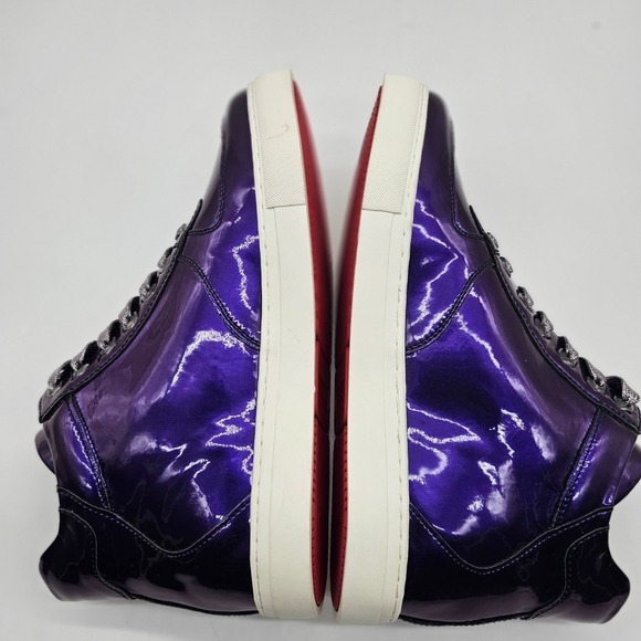 Mens Encore Sneakers by Aurelio Garcia Metallic Purple Size 8 main image 14